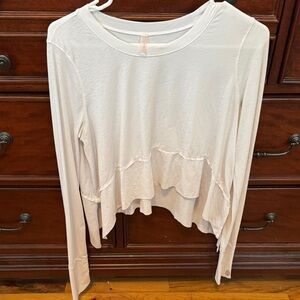FP Movement by Free People Cream Long Sleeve Top